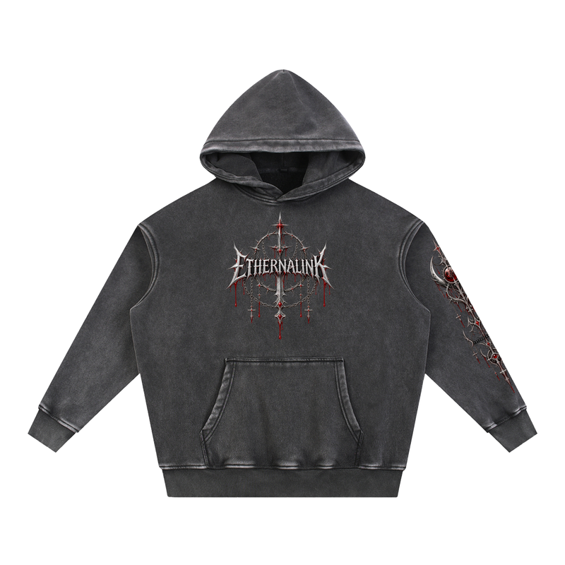 ETHERNALINK – FROSTED SOUL OVERSIZED HOODIE